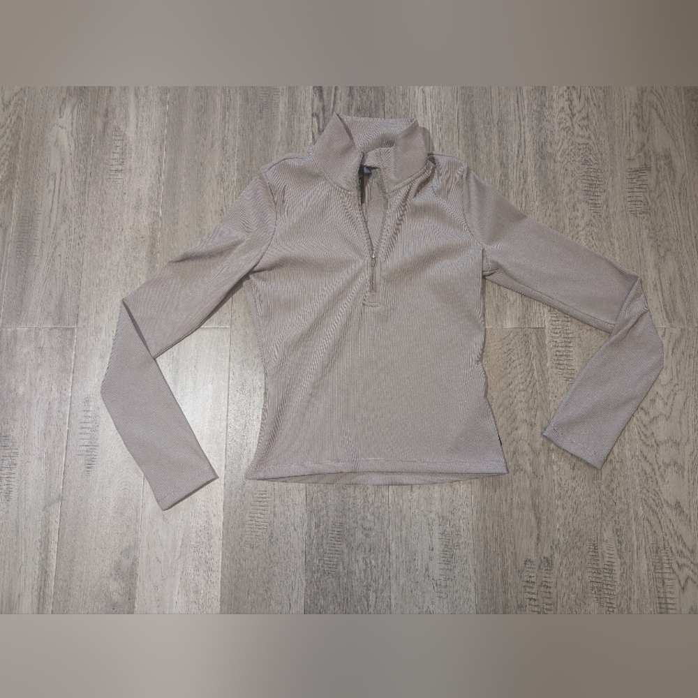 MPG Ribbed Knit Half Zipper